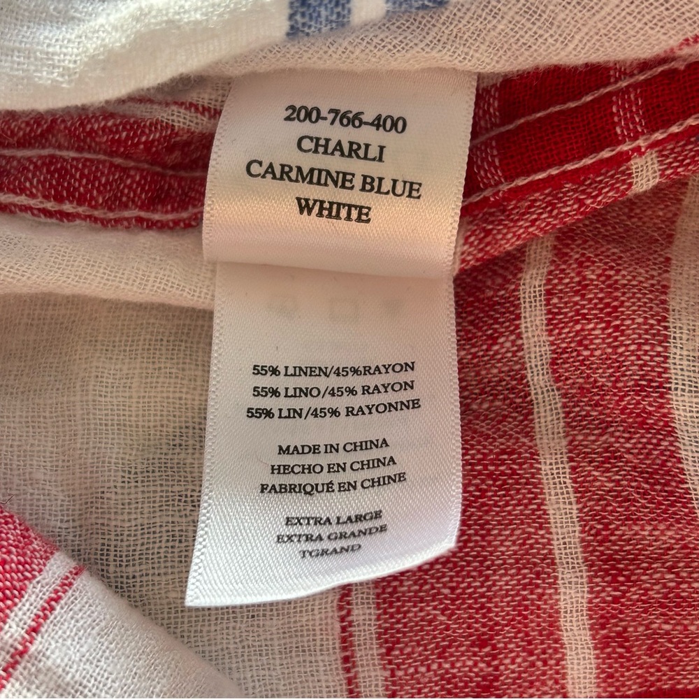 Rails Linen Blend Button Up Top - image 2